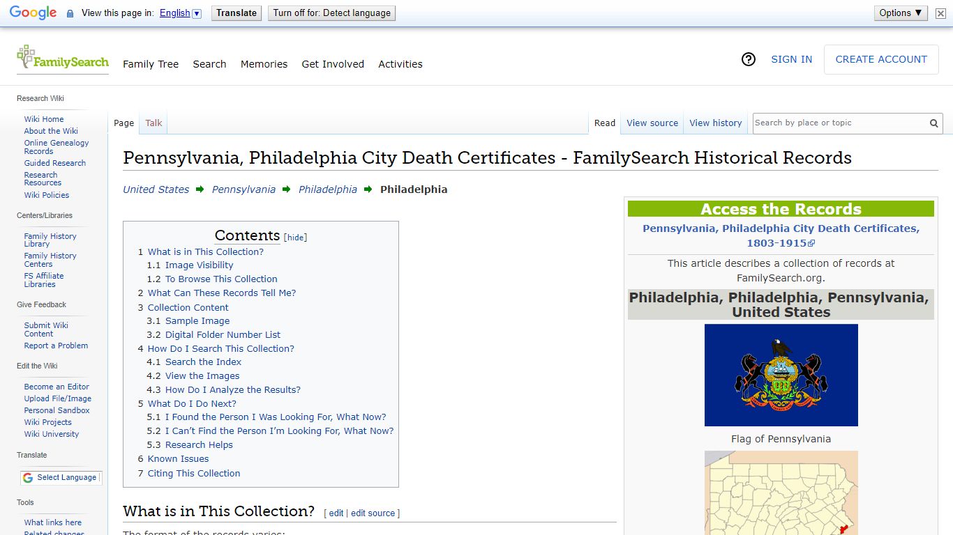 Pennsylvania, Philadelphia City Death Certificates ...